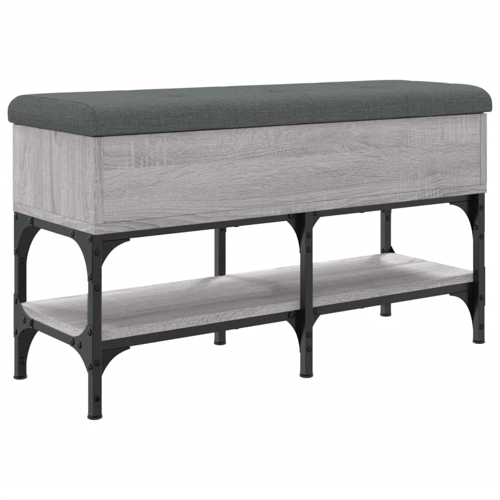 Banc à chaussures sonoma gris 82x32x45 cm bois d'ingénierie Bancs coffres vidaXL   