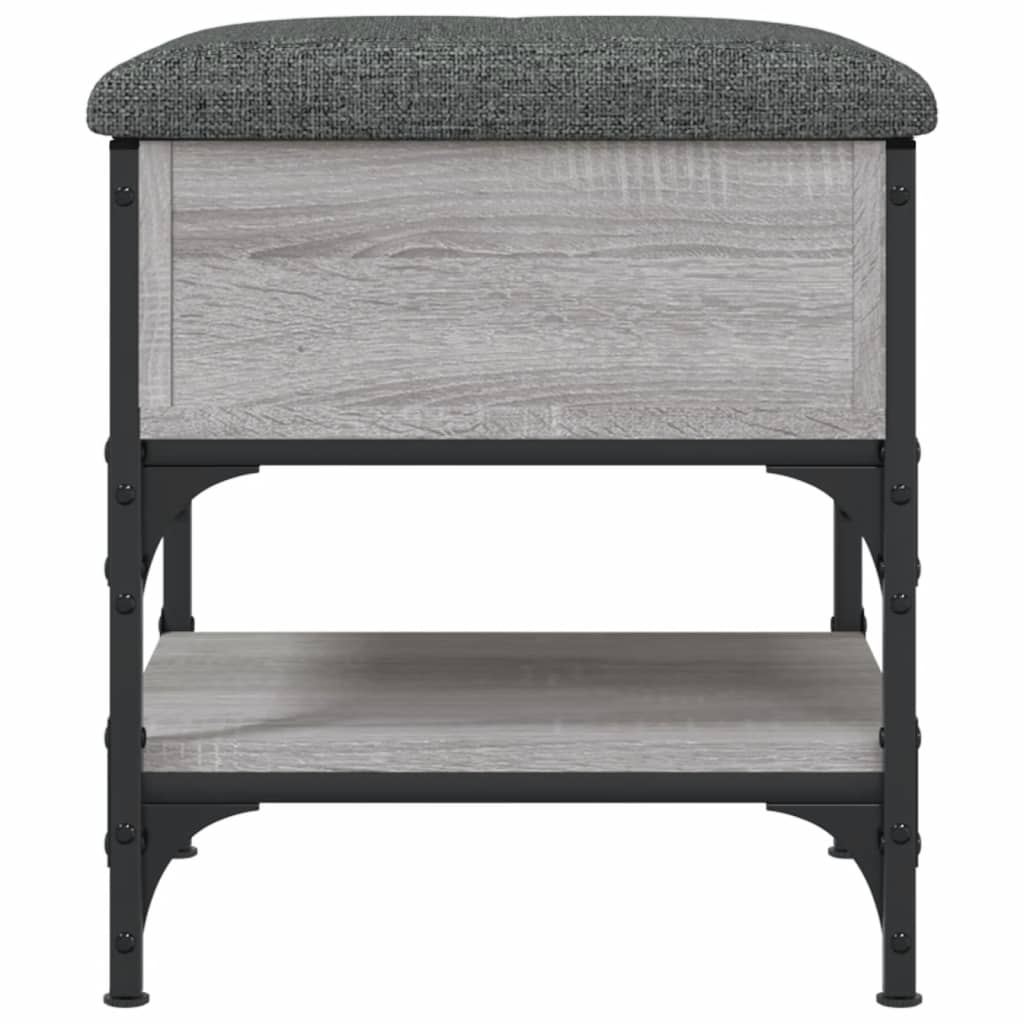 Banc à chaussures sonoma gris 42x42x45 cm bois d'ingénierie Bancs coffres vidaXL   