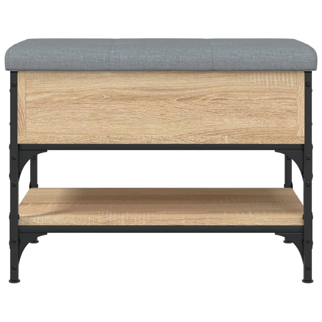 Banc à chaussures chêne sonoma 62x42x45 cm bois d'ingénierie Bancs coffres vidaXL   