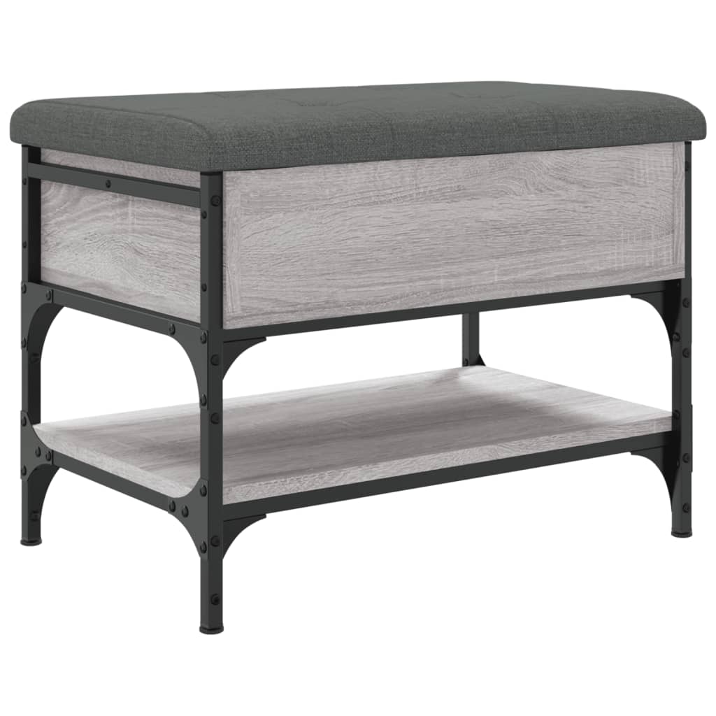 Banc à chaussures sonoma gris 62x42x45 cm bois d'ingénierie Bancs coffres vidaXL   