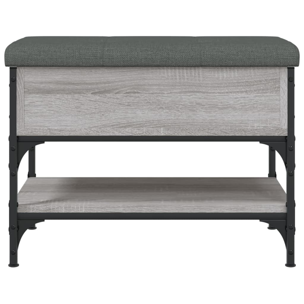 Banc à chaussures sonoma gris 62x42x45 cm bois d'ingénierie Bancs coffres vidaXL   