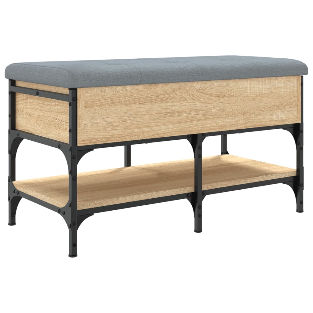 Banc à chaussures chêne sonoma 82x42x45 cm bois d'ingénierie Bancs coffres vidaXL   