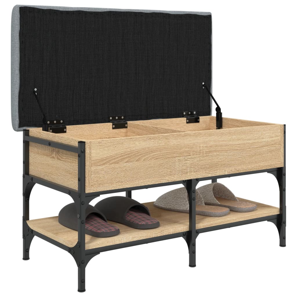 Banc à chaussures chêne sonoma 82x42x45 cm bois d'ingénierie Bancs coffres vidaXL   