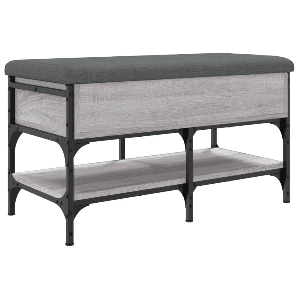 Banc à chaussures sonoma gris 82x42x45 cm bois d'ingénierie Bancs coffres vidaXL   