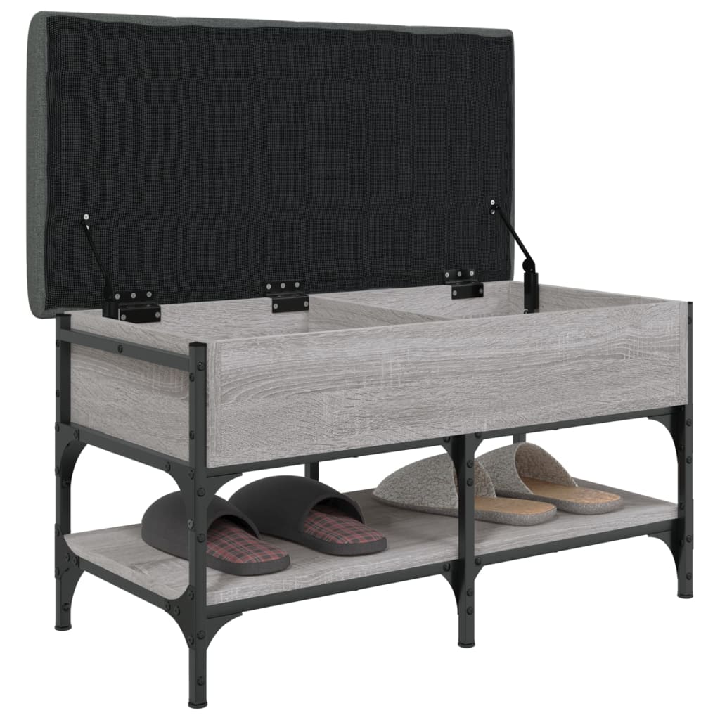 Banc à chaussures sonoma gris 82x42x45 cm bois d'ingénierie Bancs coffres vidaXL   