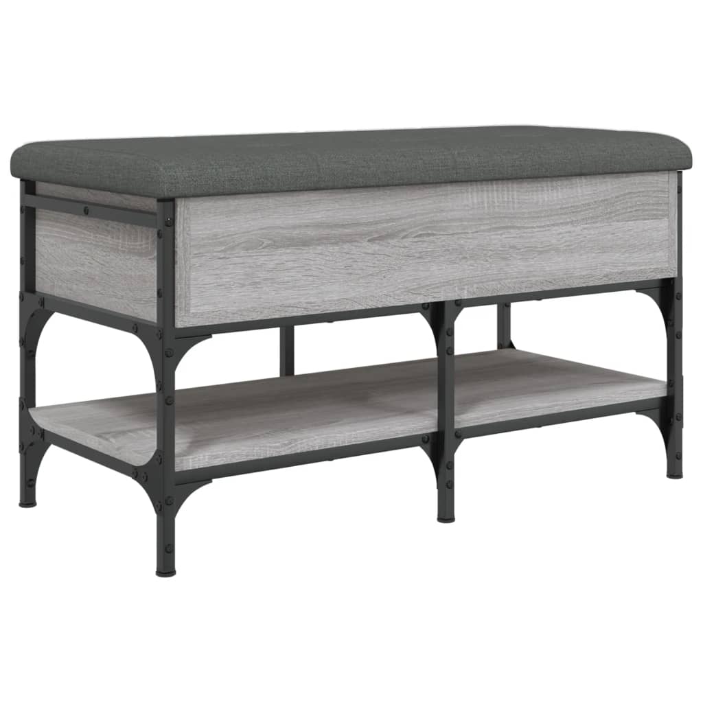 Banc à chaussures sonoma gris 82x42x45 cm bois d'ingénierie Bancs coffres vidaXL   