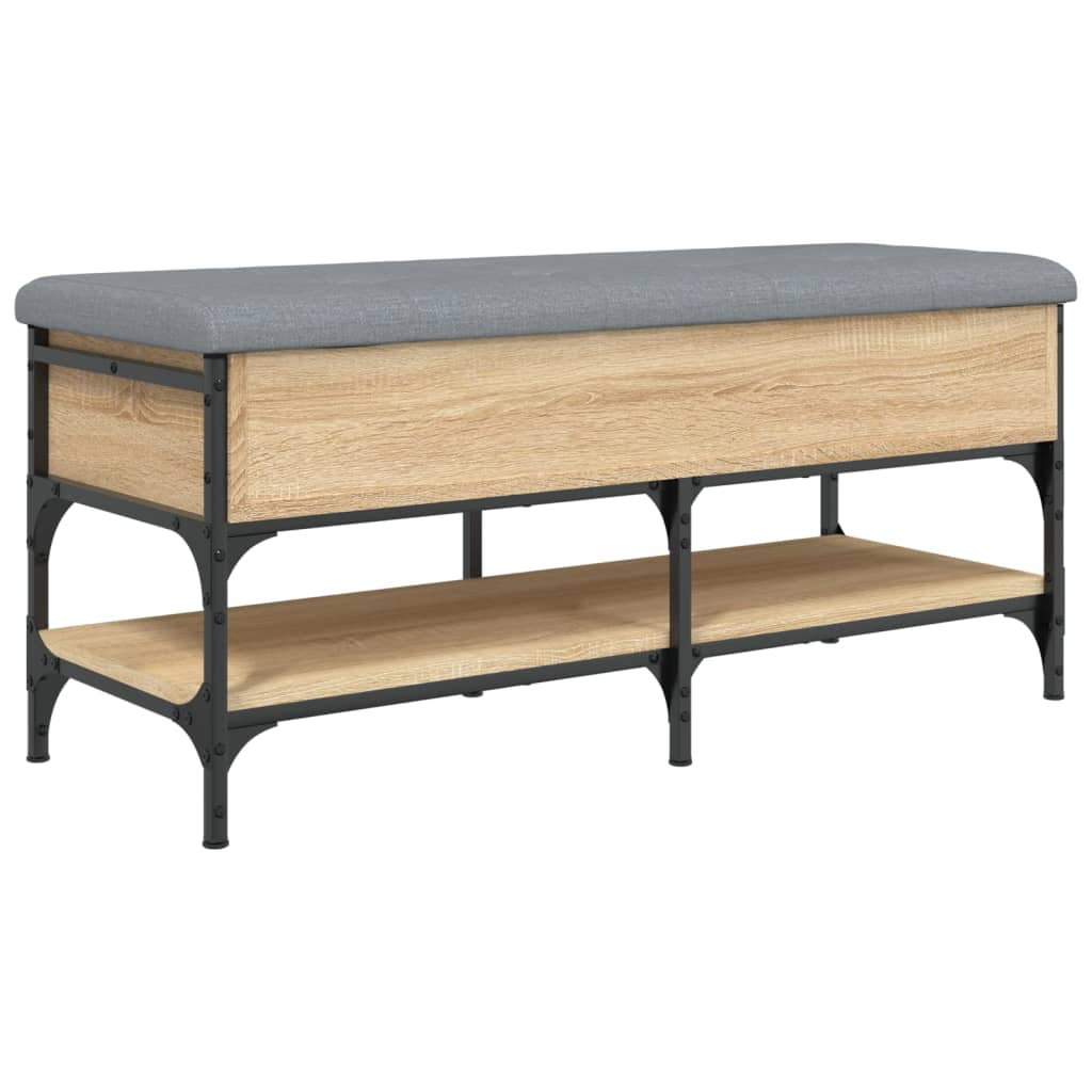 Banc à chaussures chêne sonoma 102x42x45 cm bois d'ingénierie Bancs coffres vidaXL   