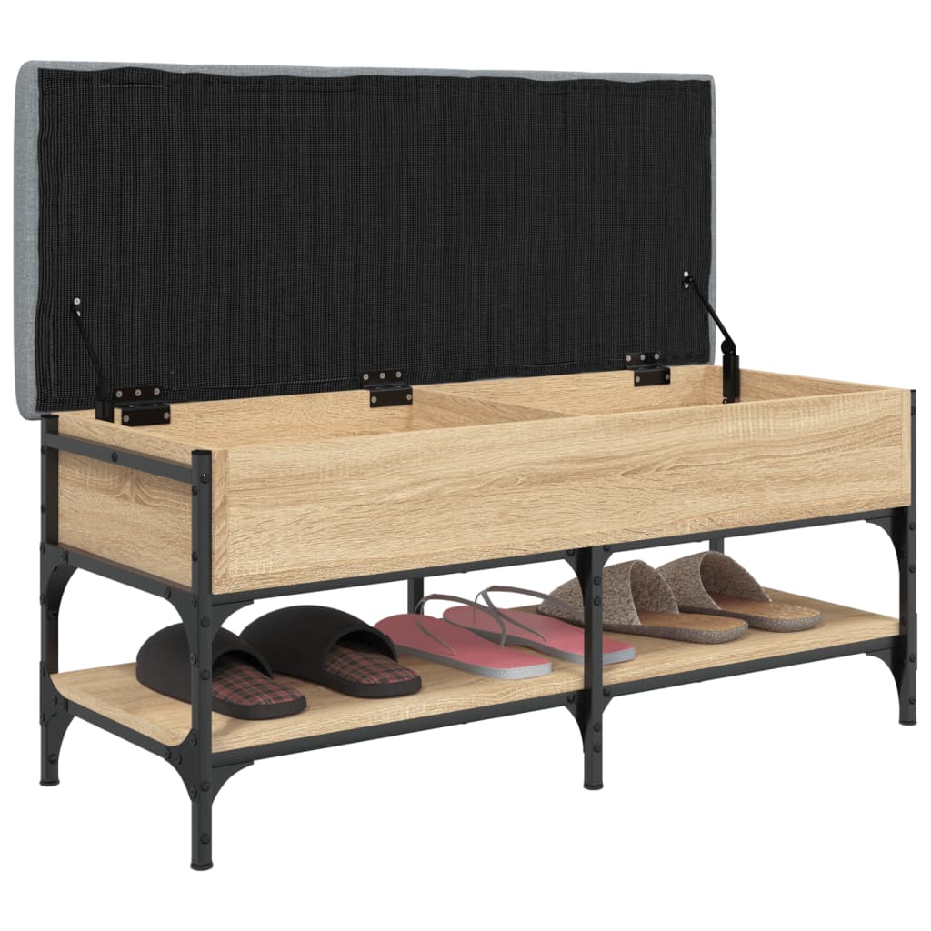 Banc à chaussures chêne sonoma 102x42x45 cm bois d'ingénierie Bancs coffres vidaXL   