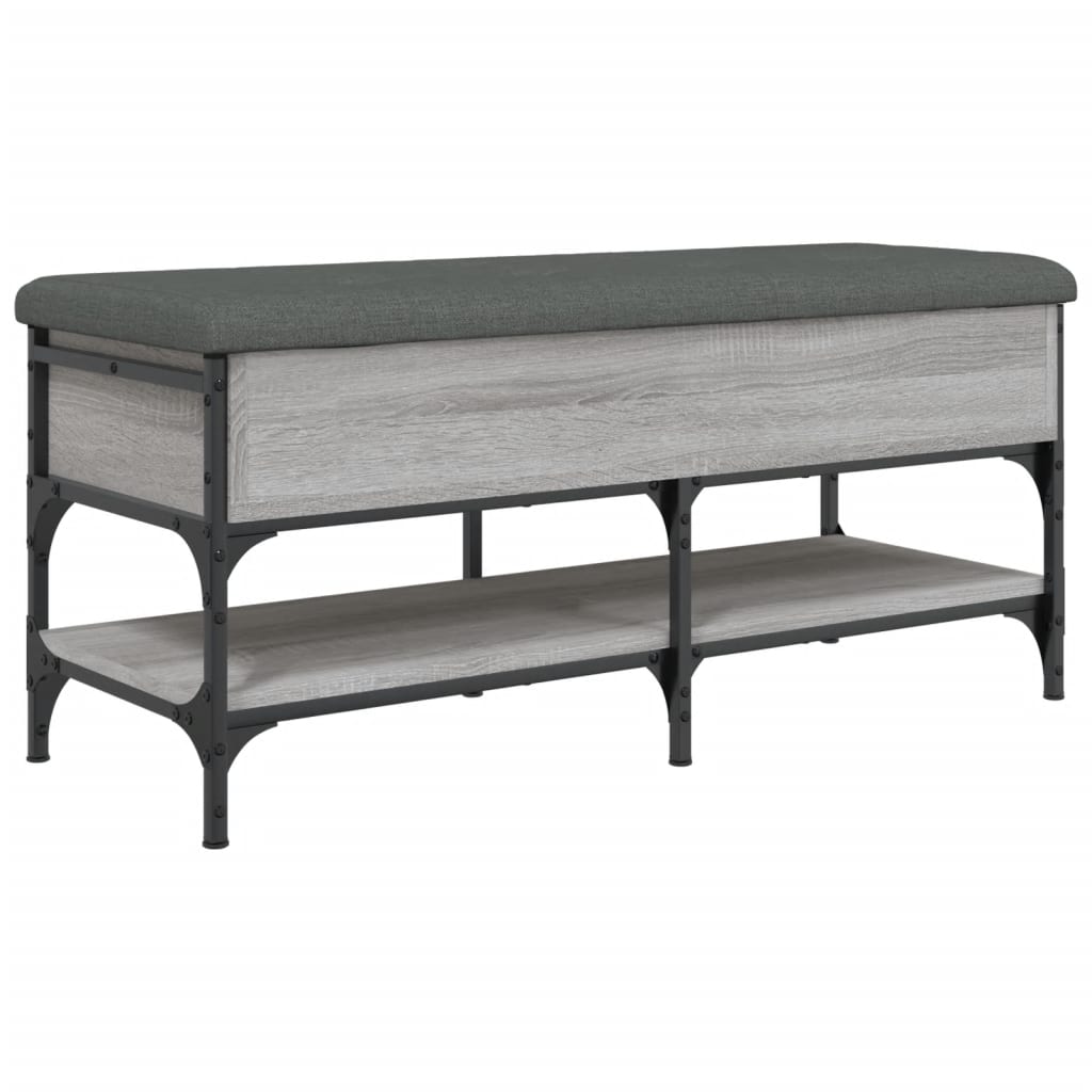 Banc à chaussures sonoma gris 102x42x45 cm bois d'ingénierie Bancs coffres vidaXL   