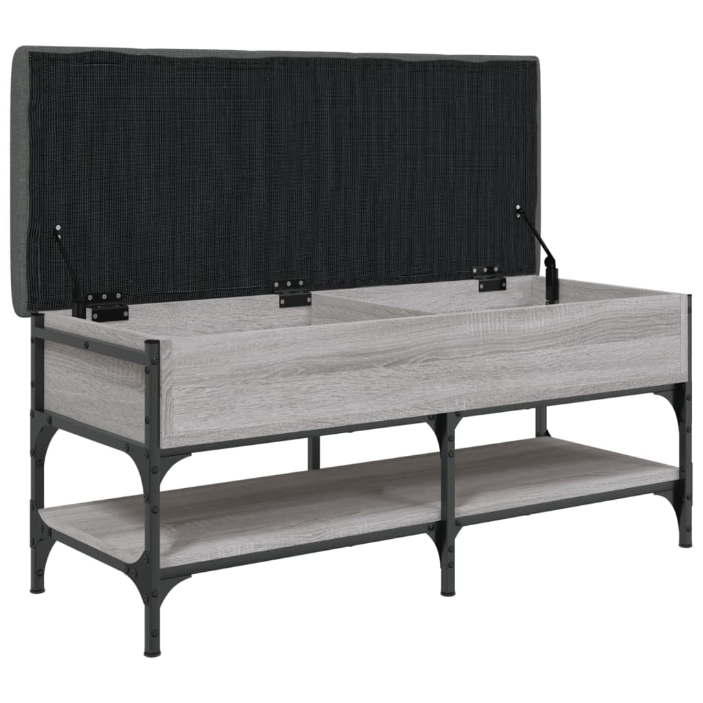 Banc à chaussures sonoma gris 102x42x45 cm bois d'ingénierie Bancs coffres vidaXL   