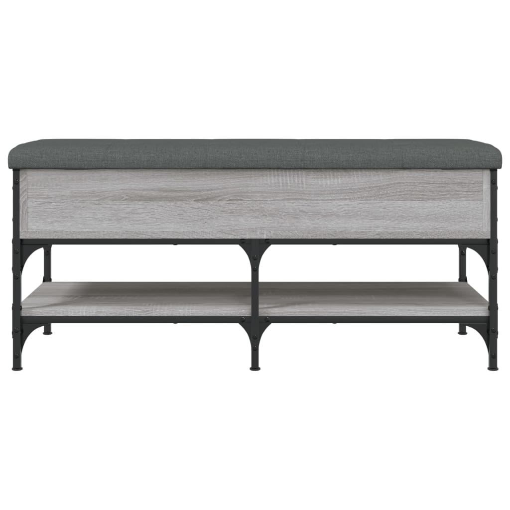 Banc à chaussures sonoma gris 102x42x45 cm bois d'ingénierie Bancs coffres vidaXL   