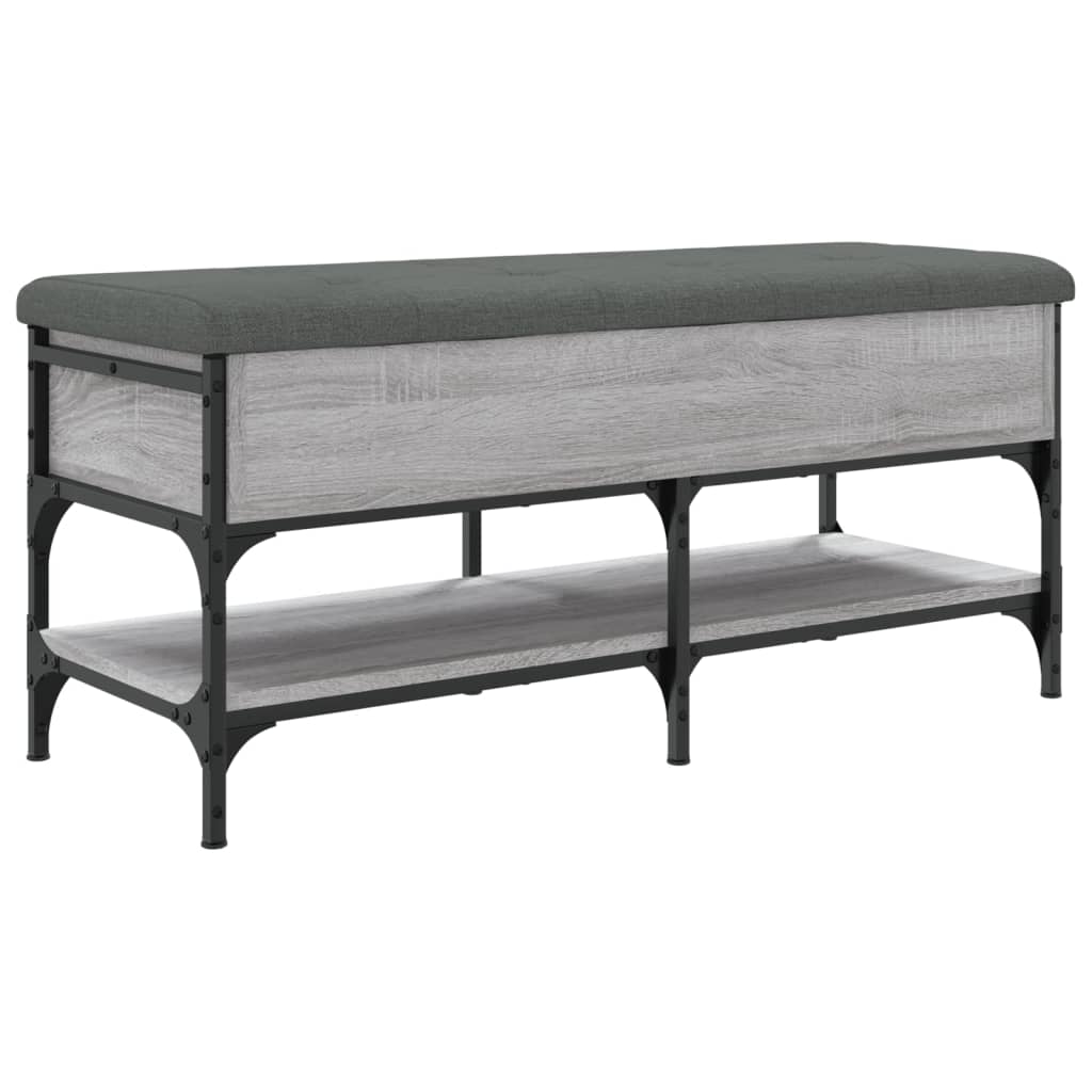 Banc à chaussures sonoma gris 102x42x45 cm bois d'ingénierie Bancs coffres vidaXL   