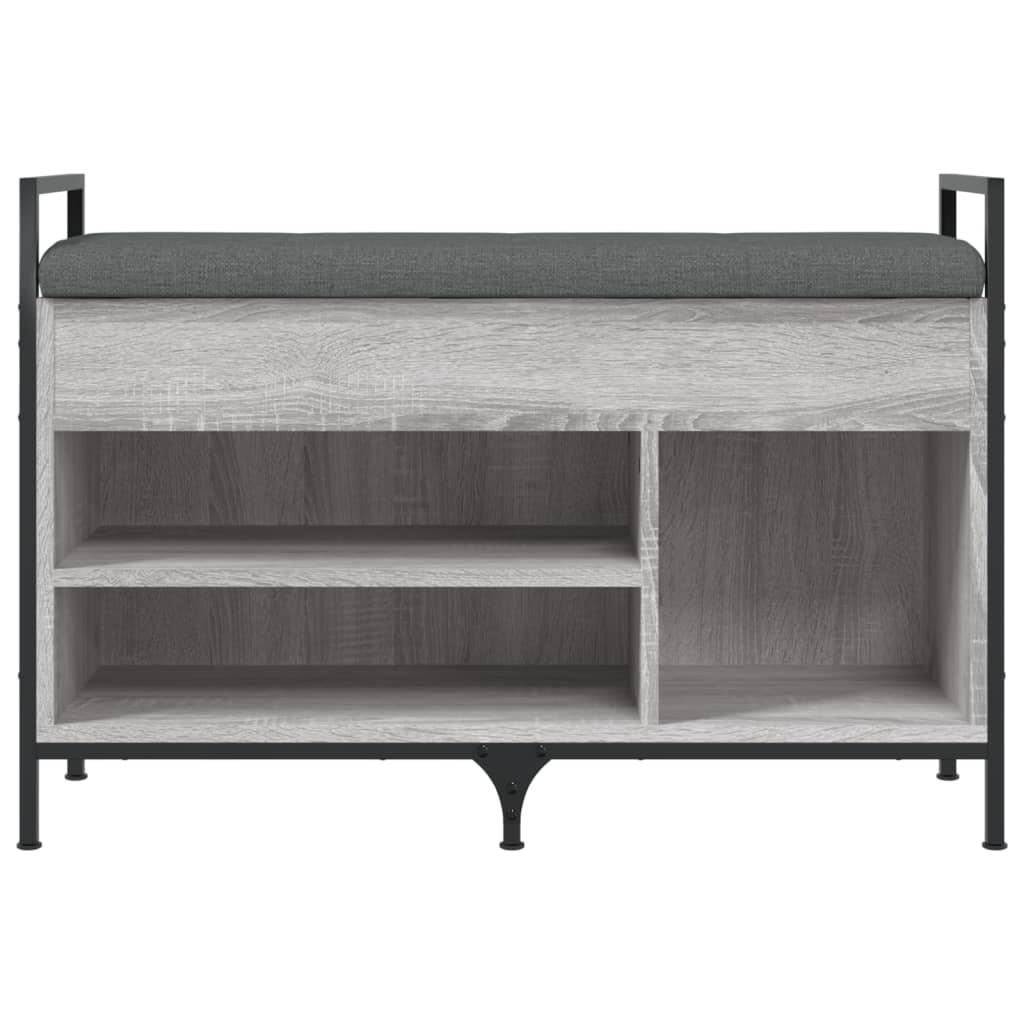 Banc à chaussures sonoma gris 85,5x32x57,5 cm bois d'ingénierie Bancs coffres vidaXL   