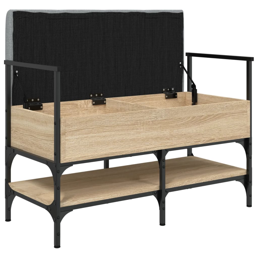 Banc à chaussures chêne sonoma 85,5x42x57,5 cm bois ingénierie Bancs coffres vidaXL   