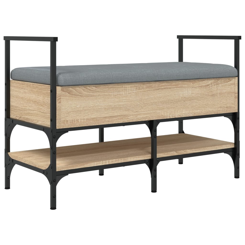 Banc à chaussures chêne sonoma 85,5x42x57,5 cm bois ingénierie Bancs coffres vidaXL   