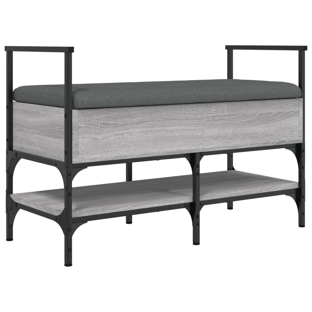 Banc à chaussures sonoma gris 85,5x42x57,5 cm bois d'ingénierie Bancs coffres vidaXL   