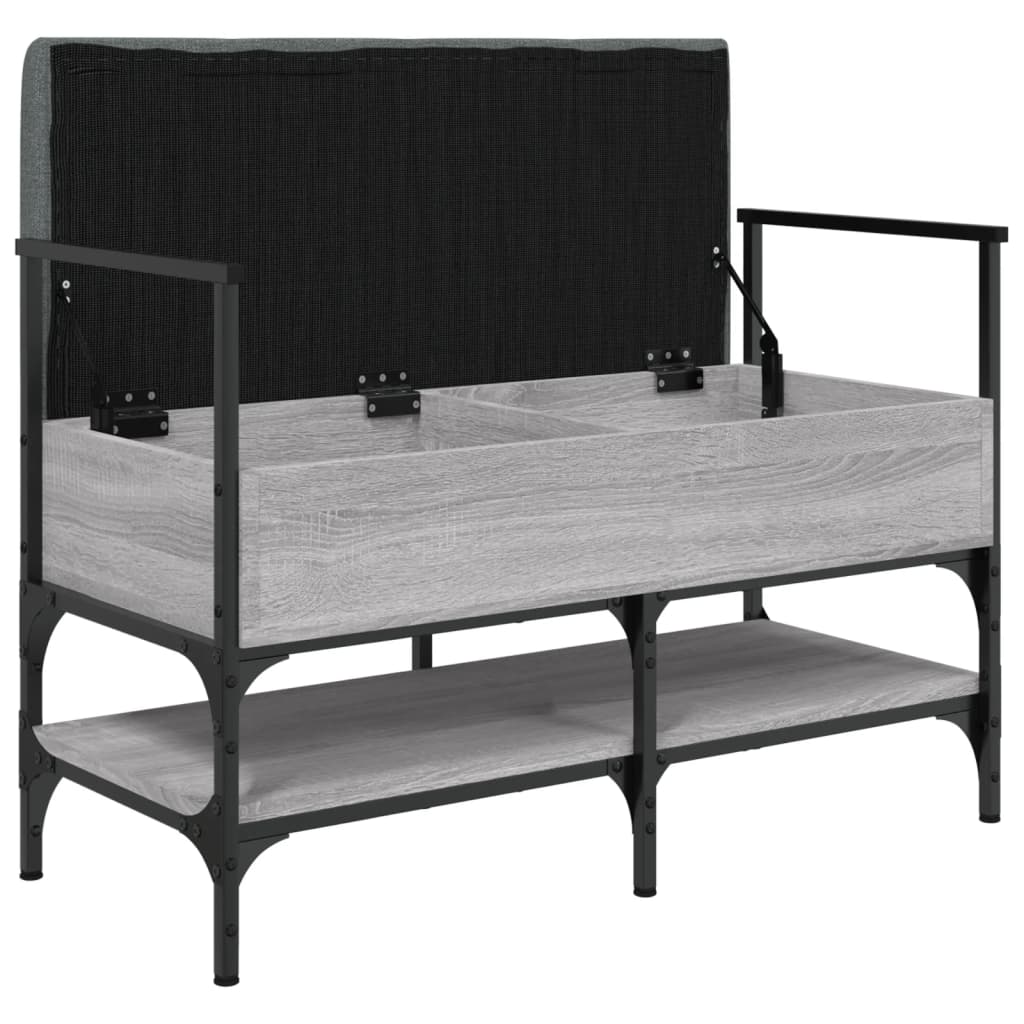 Banc à chaussures sonoma gris 85,5x42x57,5 cm bois d'ingénierie Bancs coffres vidaXL   