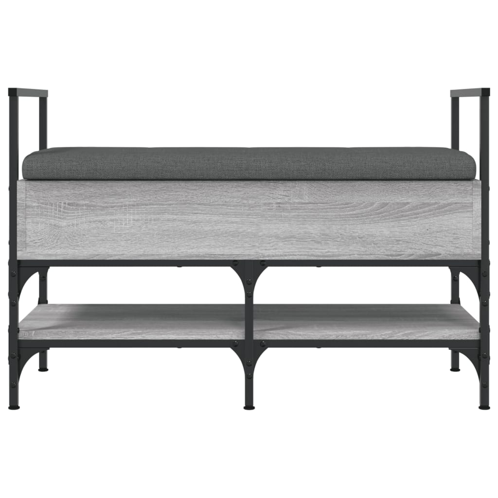 Banc à chaussures sonoma gris 85,5x42x57,5 cm bois d'ingénierie Bancs coffres vidaXL   