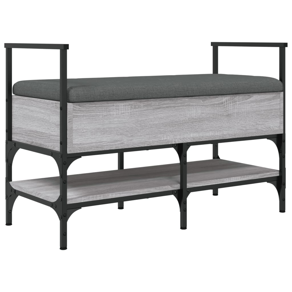 Banc à chaussures sonoma gris 85,5x42x57,5 cm bois d'ingénierie Bancs coffres vidaXL   