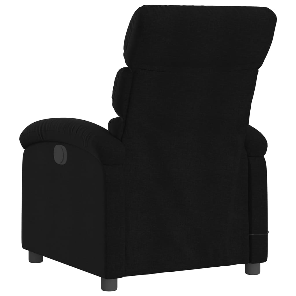 Fauteuil de massage inclinable électrique Noir Tissu Fauteuils vidaXL   