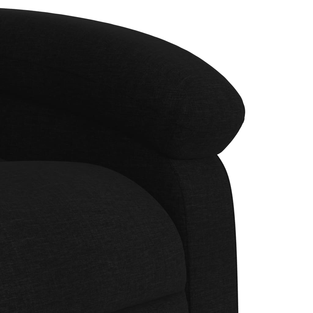 Fauteuil de massage inclinable électrique Noir Tissu Fauteuils vidaXL   