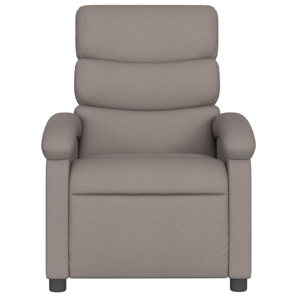 Fauteuil de massage inclinable électrique Taupe Tissu Fauteuils vidaXL   