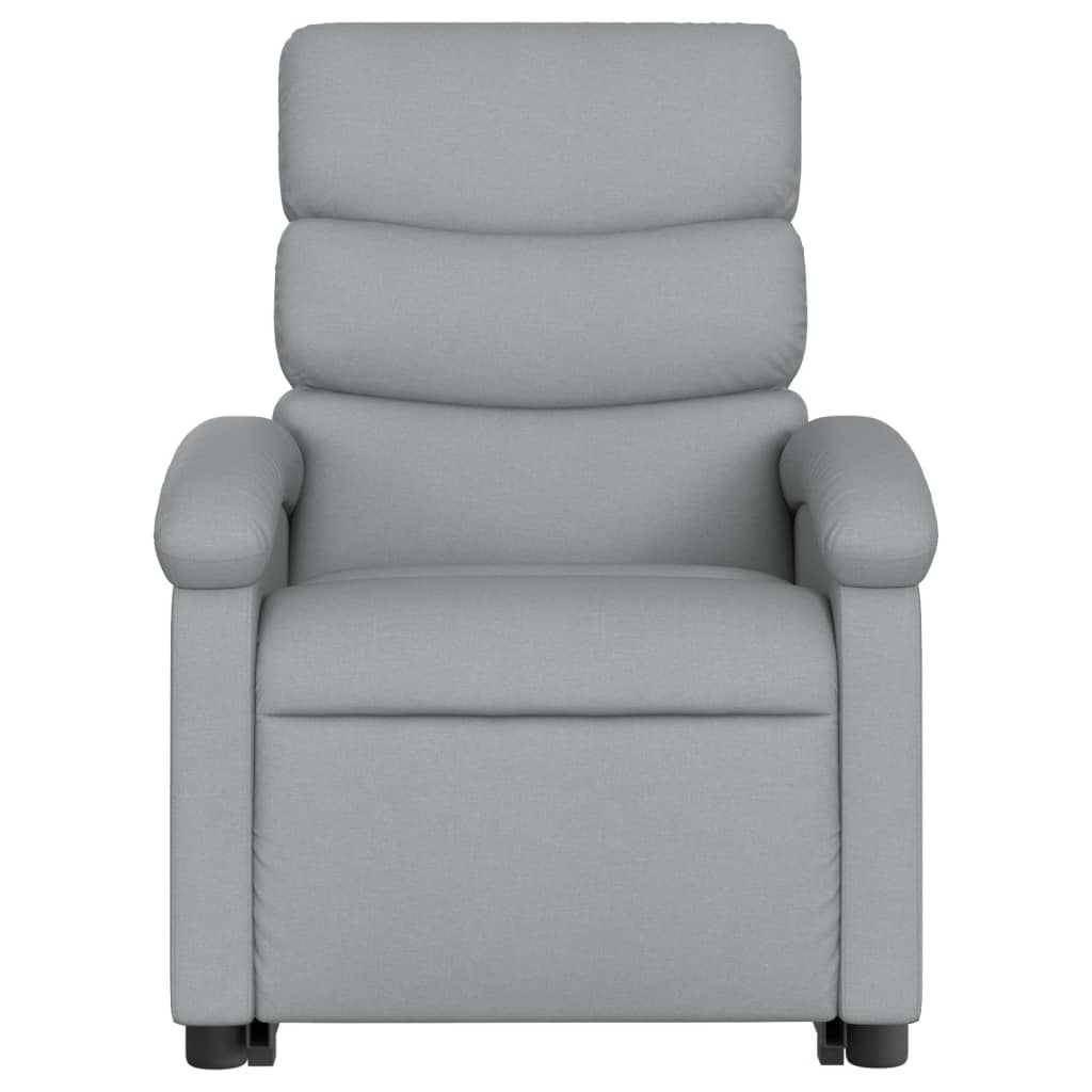 Fauteuil de massage inclinable Gris clair Tissu Fauteuils vidaXL   