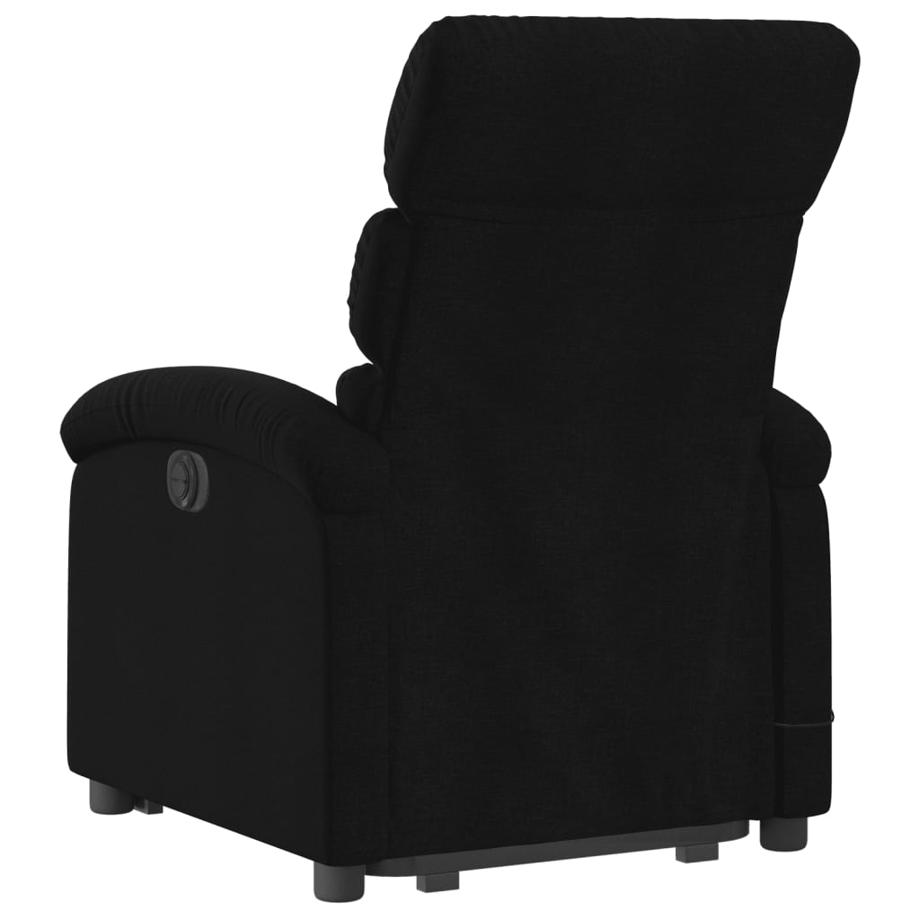 Fauteuil de massage inclinable Noir Tissu Fauteuils vidaXL   