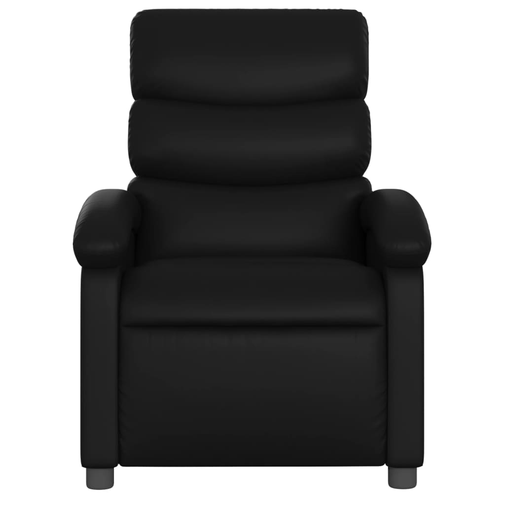 Fauteuil de massage inclinable électrique noir similicuir Fauteuils vidaXL   