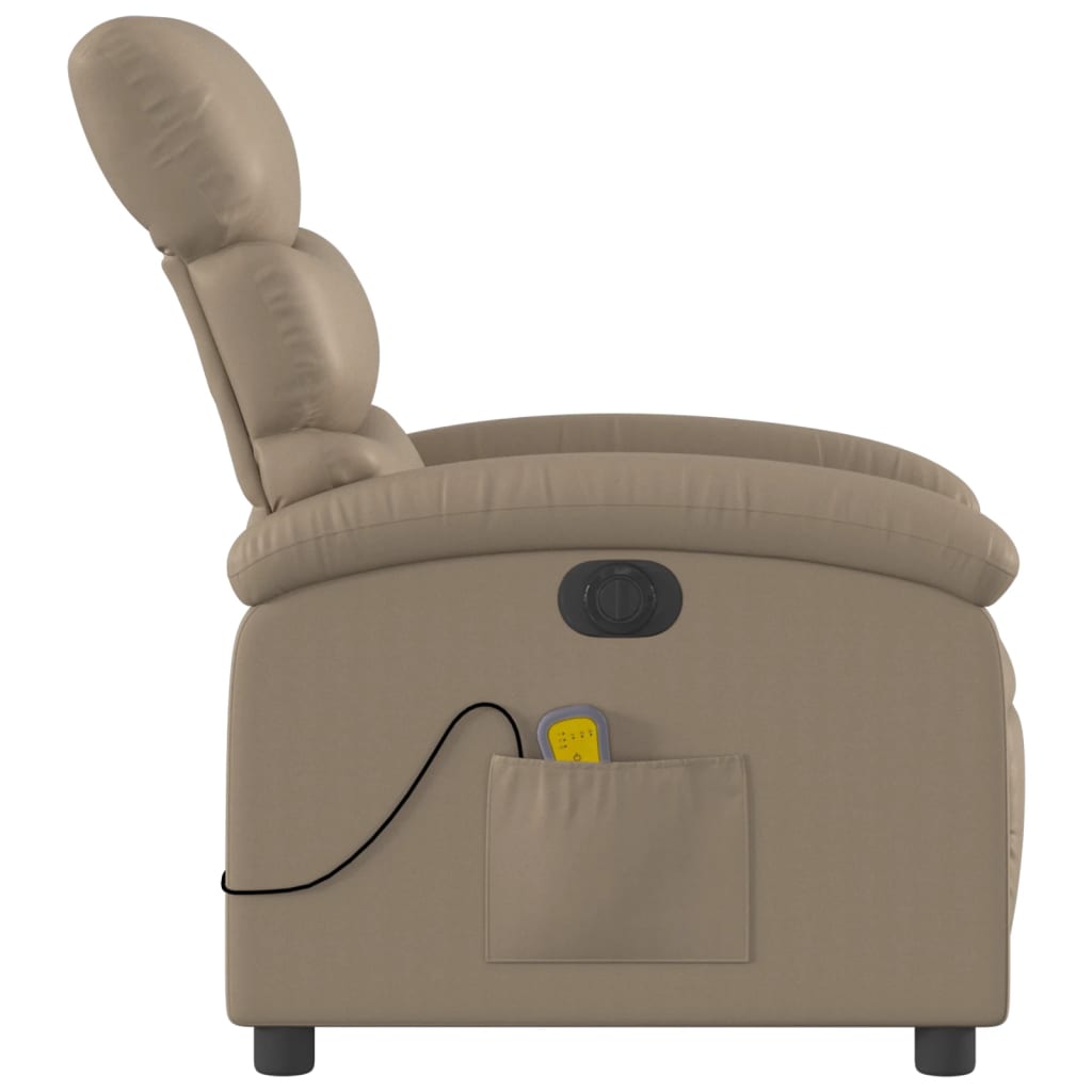 Fauteuil de massage inclinable électrique cappuccino similicuir Fauteuils vidaXL   