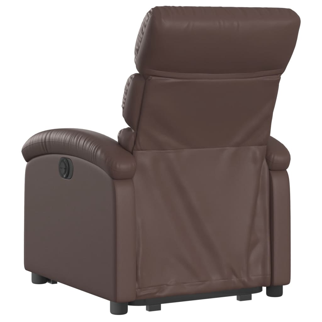 Fauteuil inclinable marron similicuir Fauteuils vidaXL   