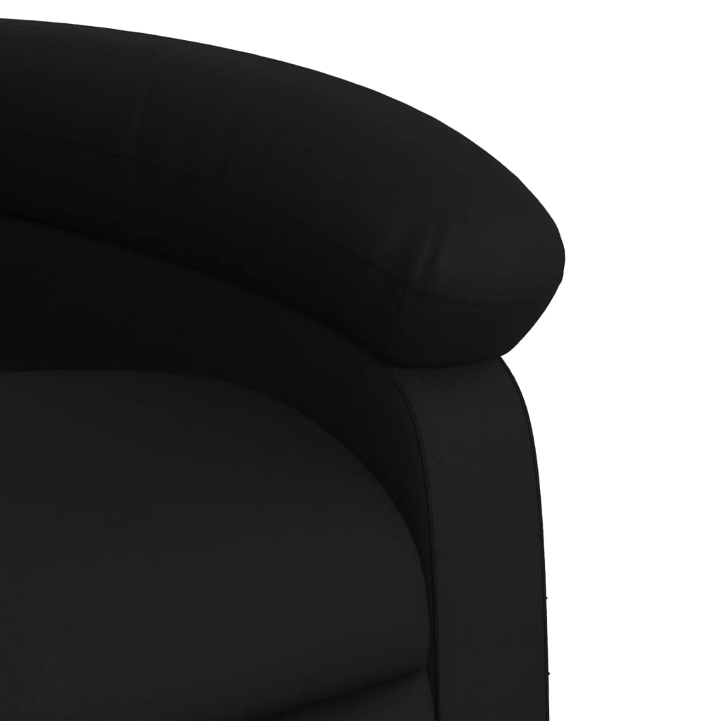 Fauteuil inclinable de massage Noir Similicuir Fauteuils vidaXL   