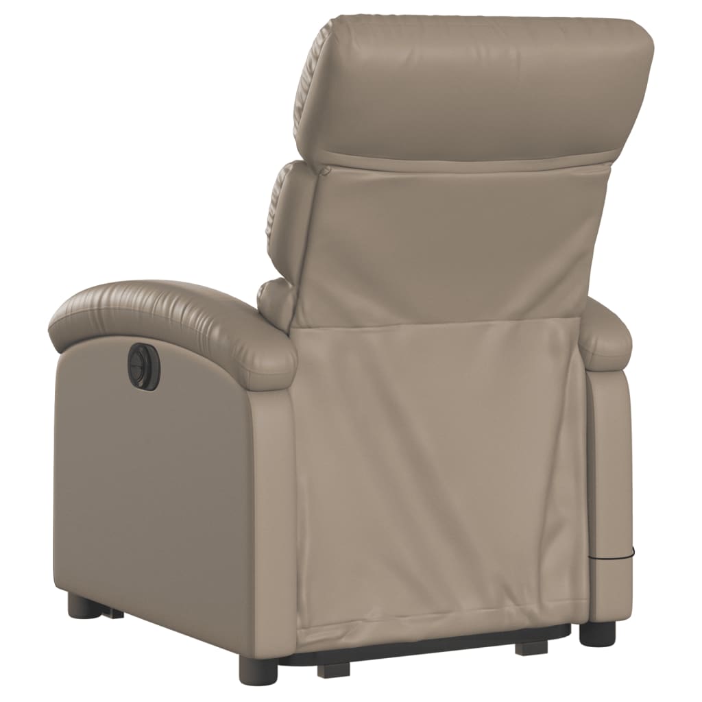 Fauteuil inclinable de massage Cappuccino Similicuir Fauteuils vidaXL   