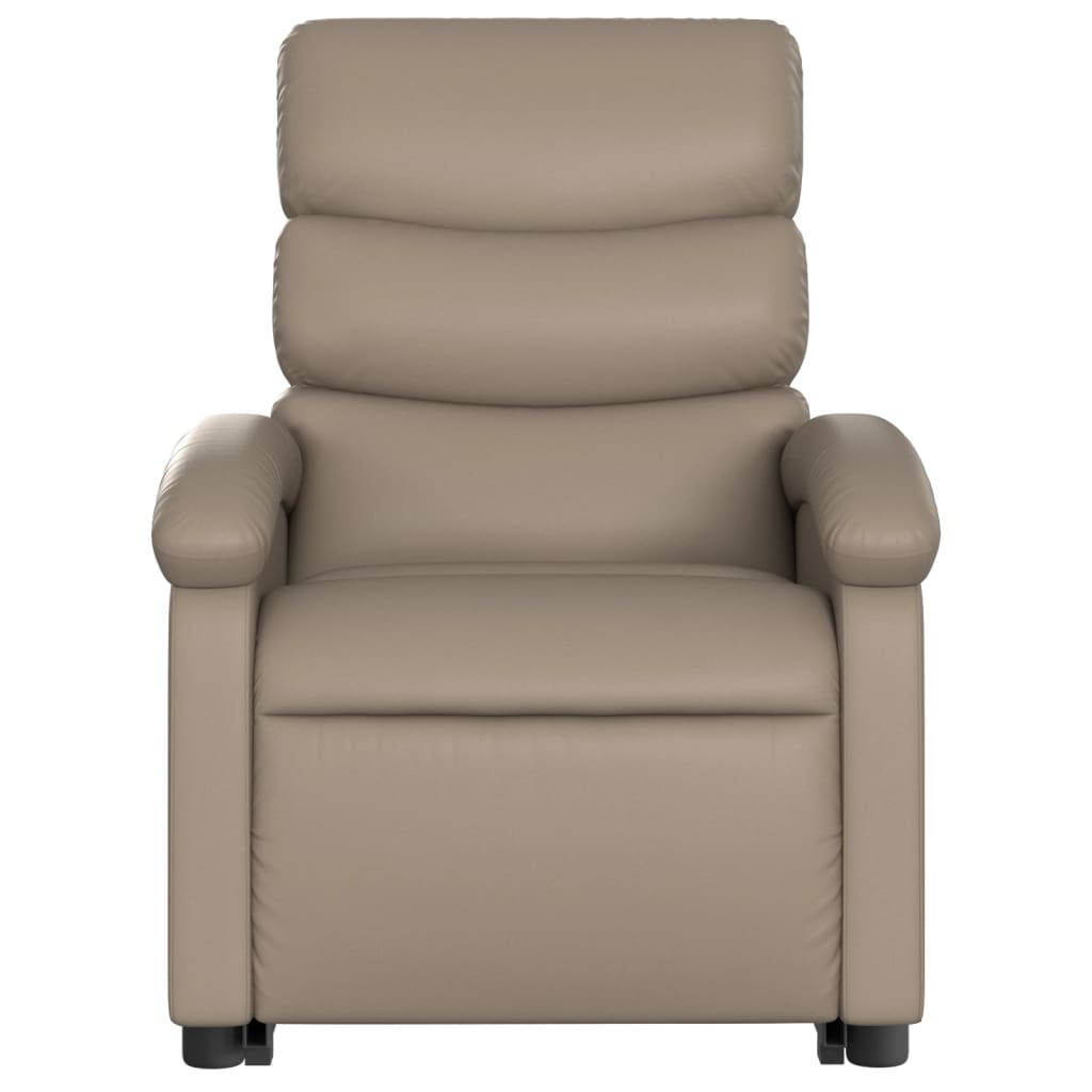 Fauteuil inclinable de massage Cappuccino Similicuir Fauteuils vidaXL   