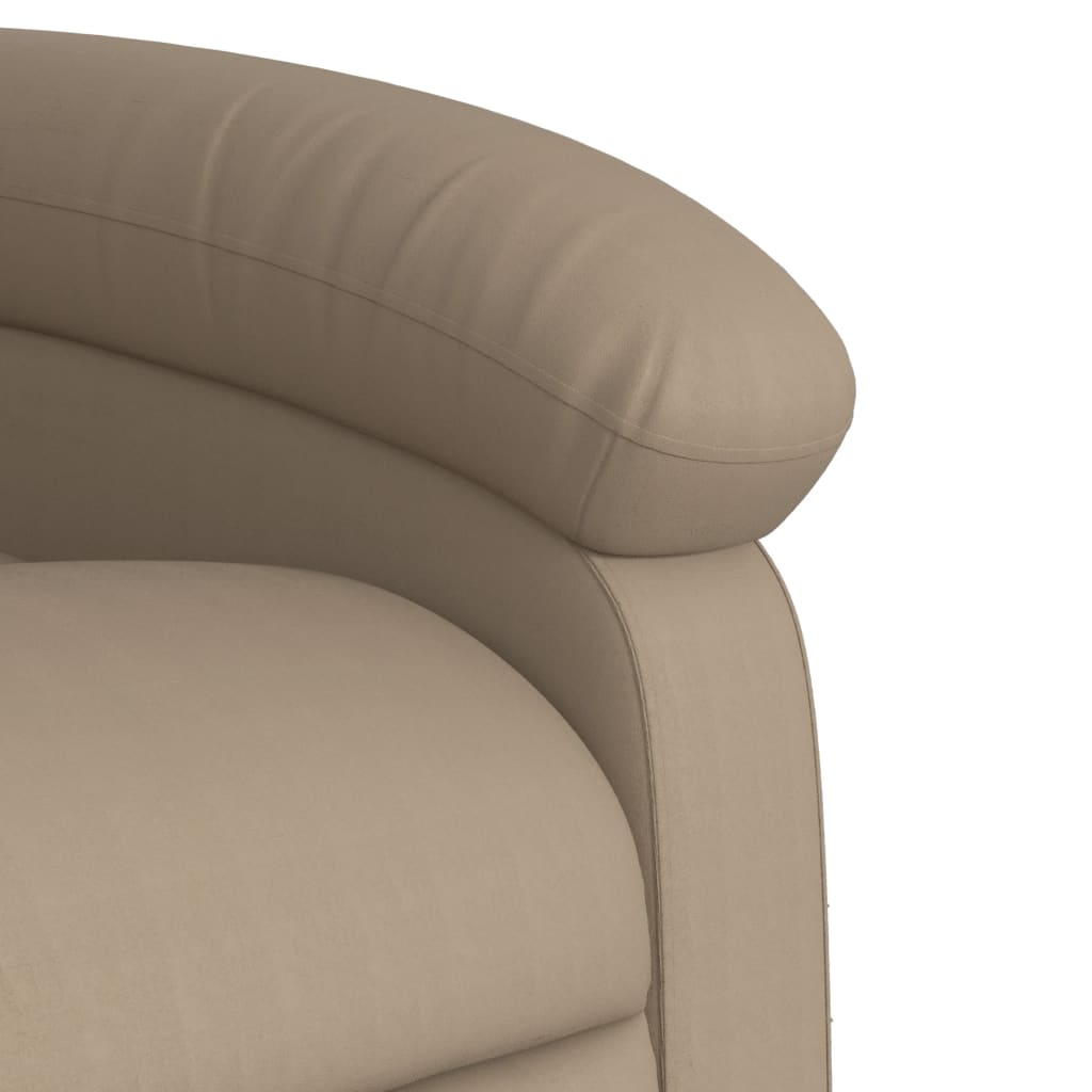 Fauteuil inclinable de massage Cappuccino Similicuir Fauteuils vidaXL   