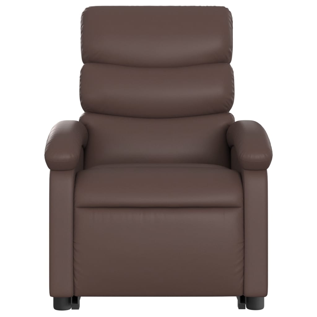 Fauteuil inclinable électrique marron similicuir Fauteuils vidaXL   