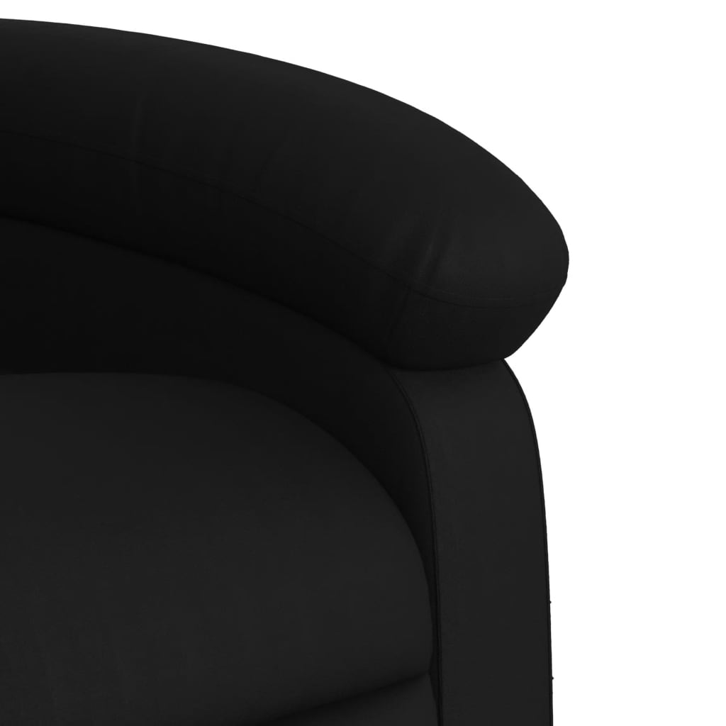 Fauteuil inclinable de massage électrique noir similicuir Fauteuils vidaXL   