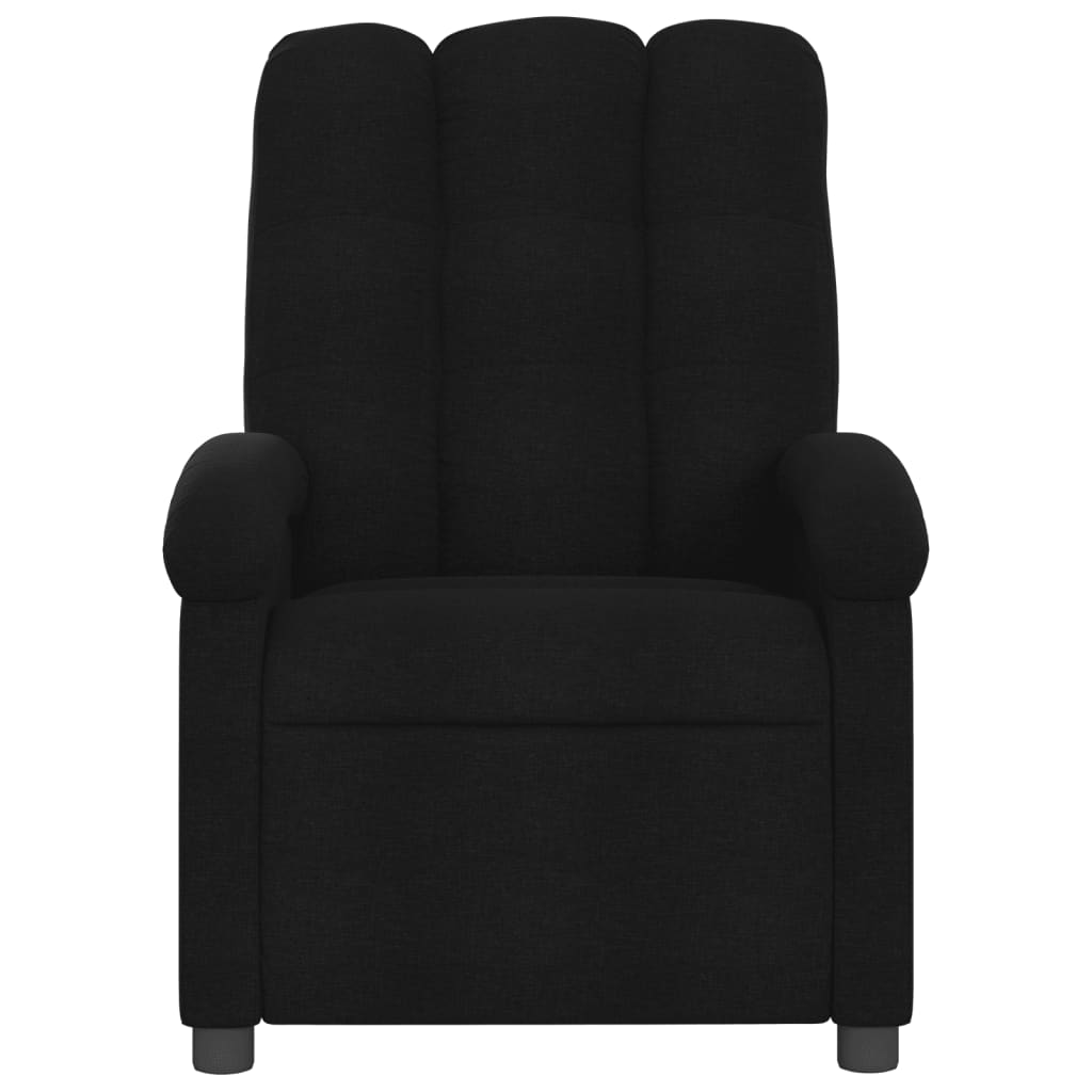 Fauteuil de massage inclinable électrique Noir Tissu Fauteuils vidaXL   