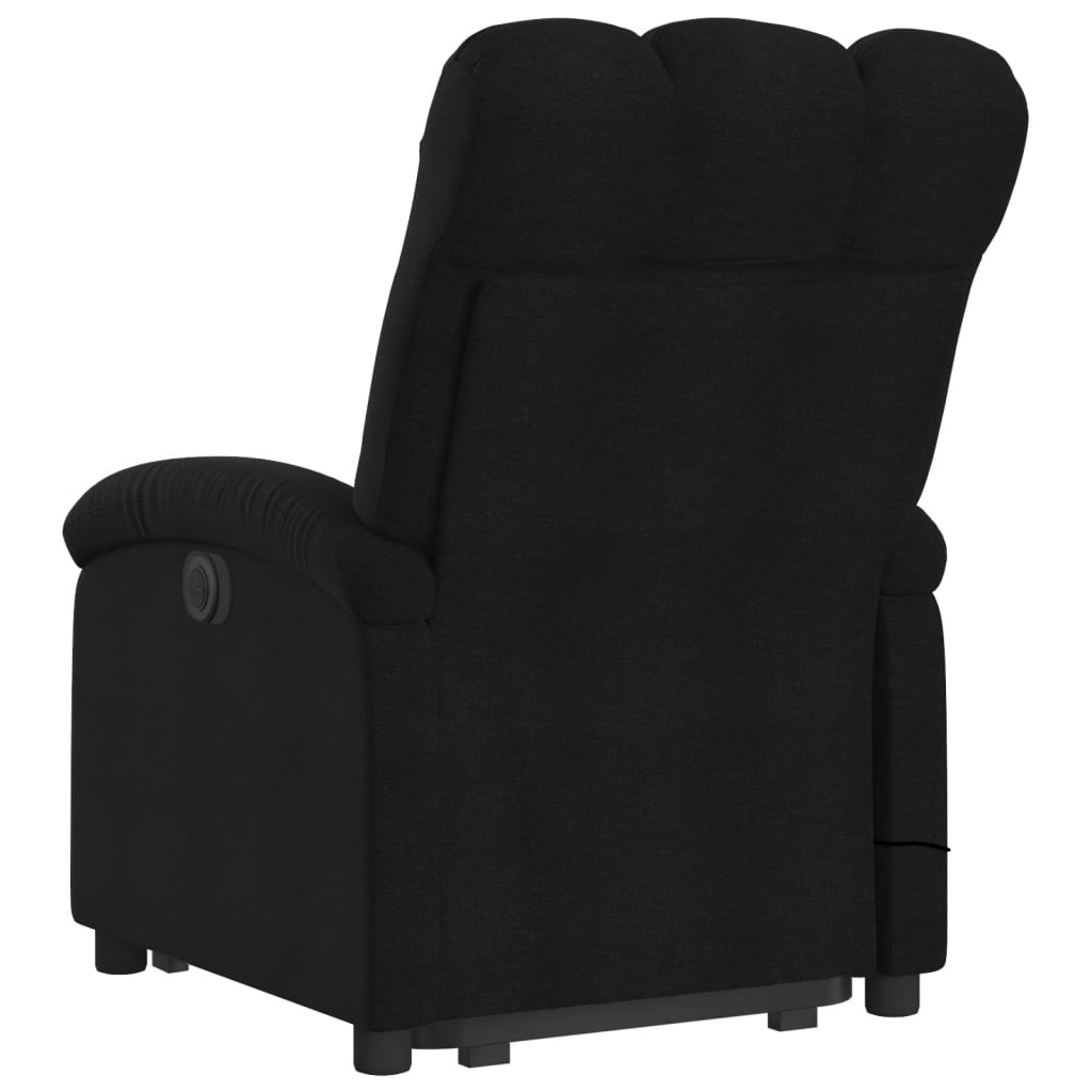 Fauteuil de massage inclinable Noir Tissu Fauteuils vidaXL   