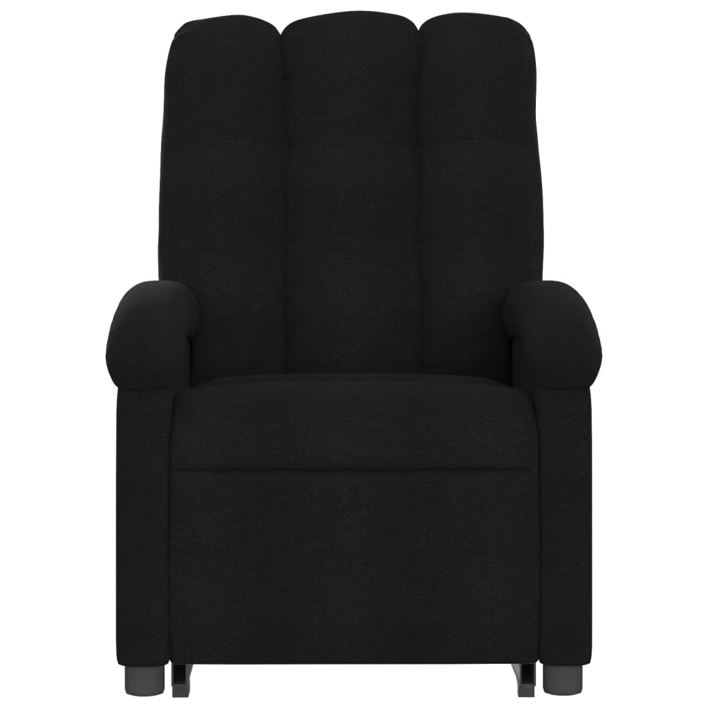 Fauteuil de massage inclinable Noir Tissu Fauteuils vidaXL   