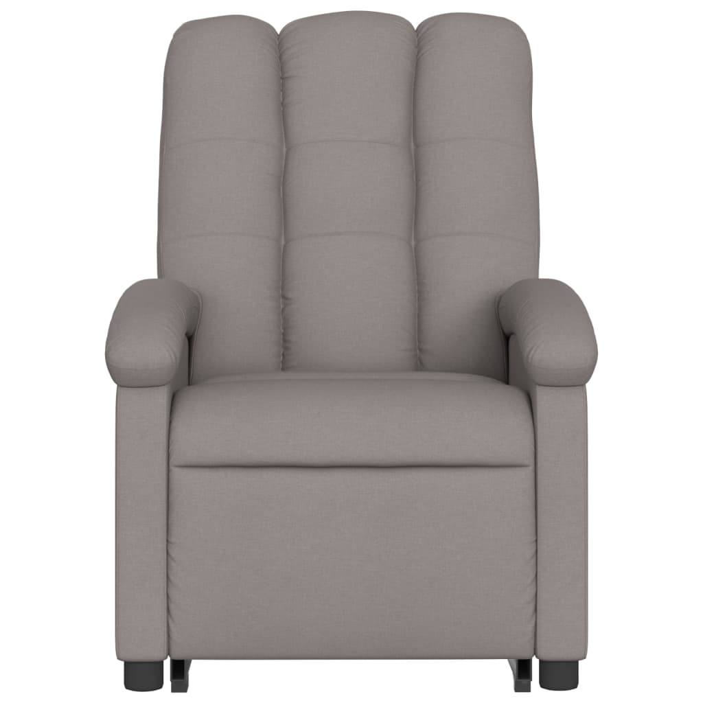 Fauteuil inclinable de massage Taupe Tissu Fauteuils vidaXL   