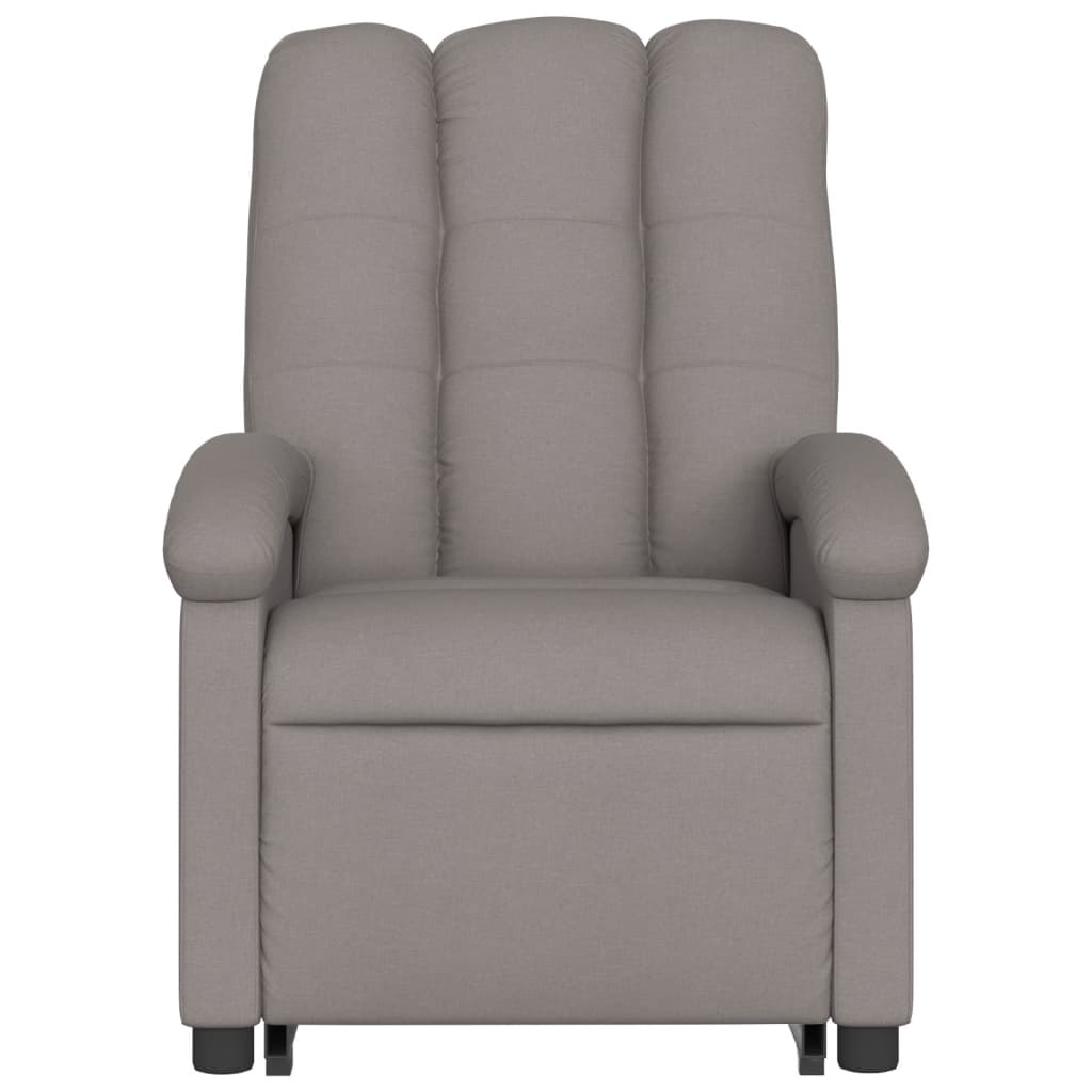 Fauteuil inclinable de massage électrique Taupe Tissu Fauteuils vidaXL   