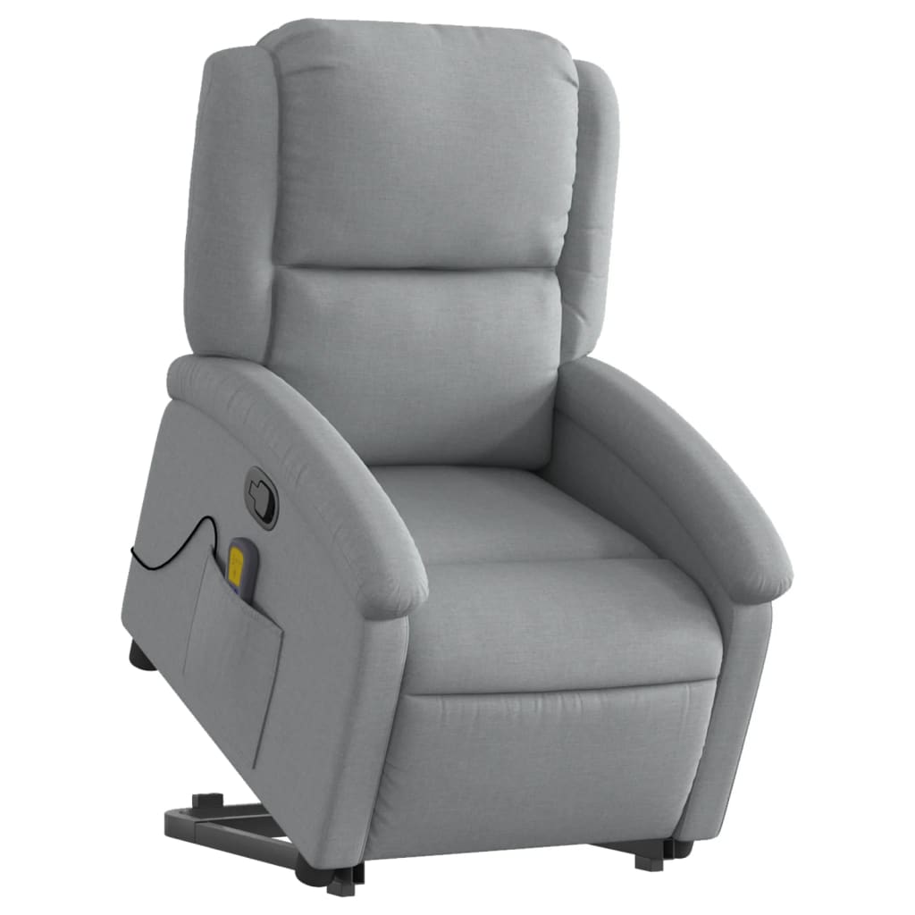 Fauteuil de massage inclinable Gris clair Tissu - Xios Store SNC