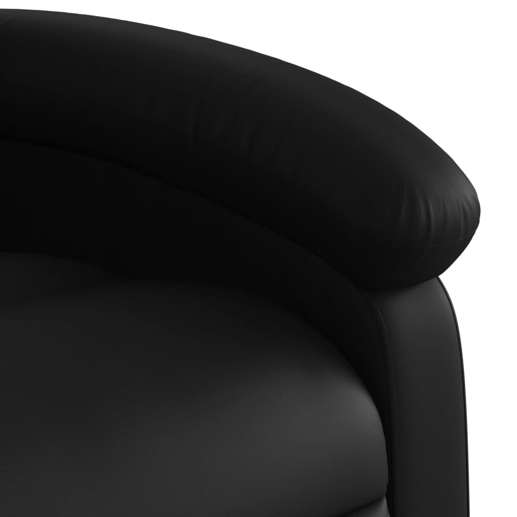 Fauteuil de massage inclinable électrique noir similicuir Fauteuils vidaXL   