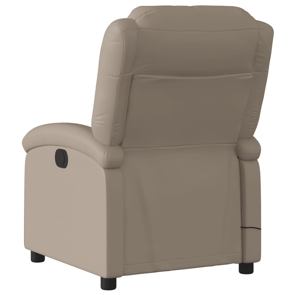 Fauteuil de massage inclinable électrique cappuccino similicuir Fauteuils vidaXL   