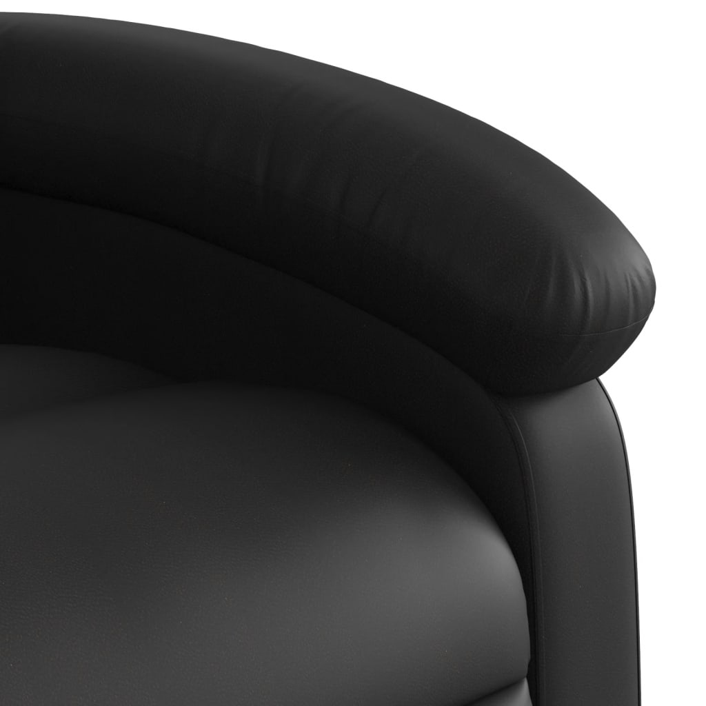 Fauteuil inclinable de massage Noir Similicuir Fauteuils vidaXL   