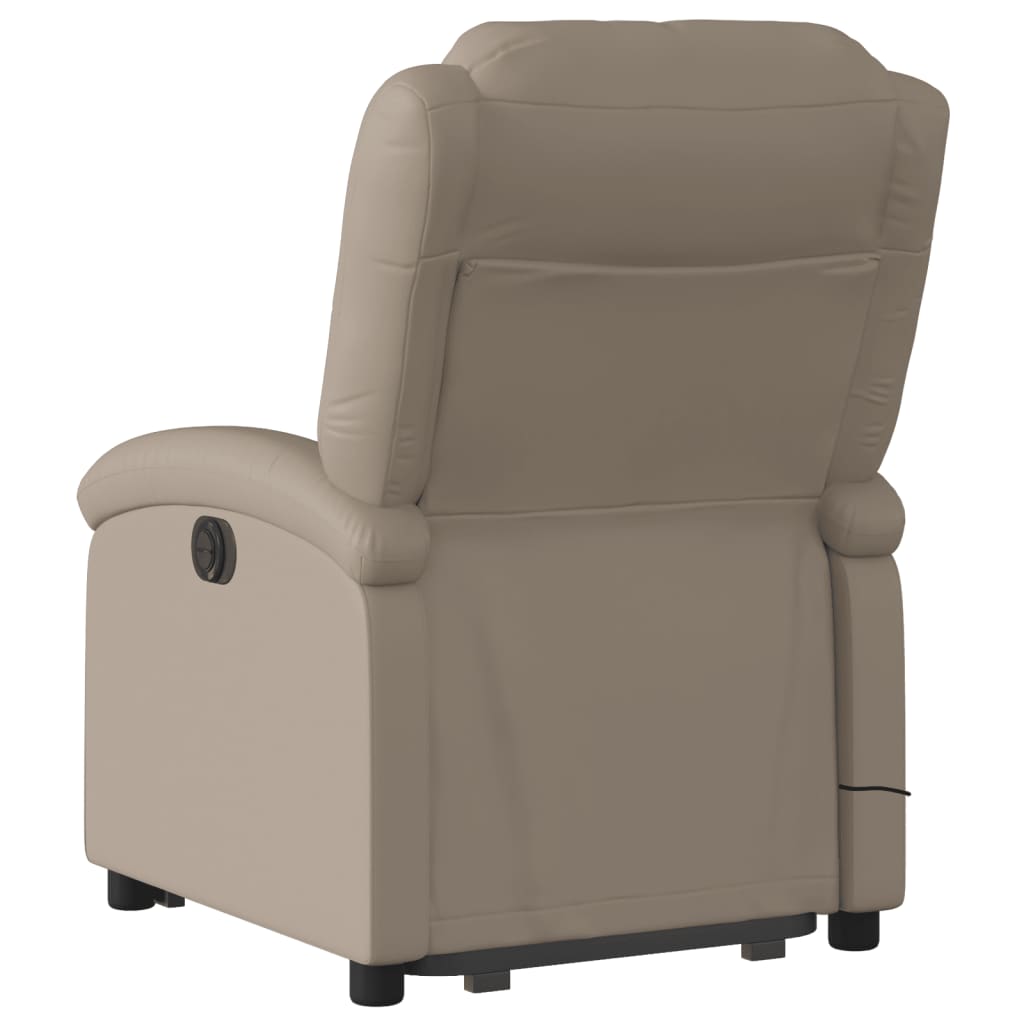 Fauteuil inclinable de massage Cappuccino Similicuir Fauteuils vidaXL   