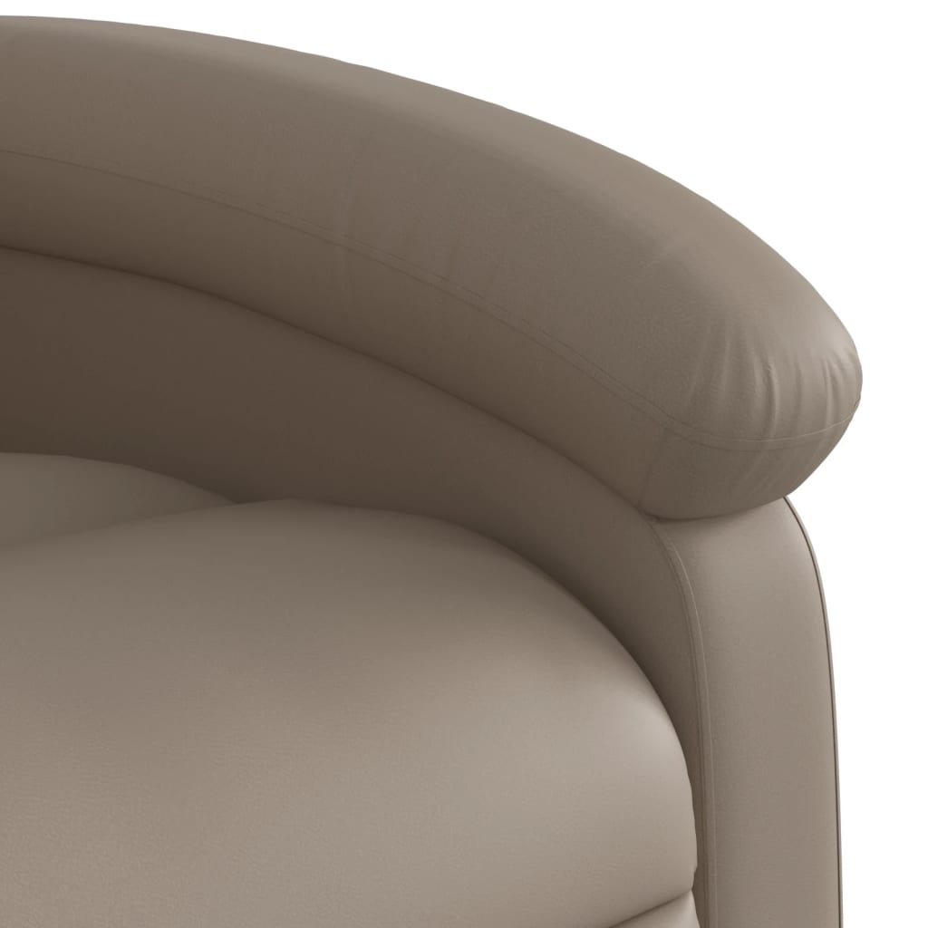 Fauteuil inclinable de massage Cappuccino Similicuir Fauteuils vidaXL   