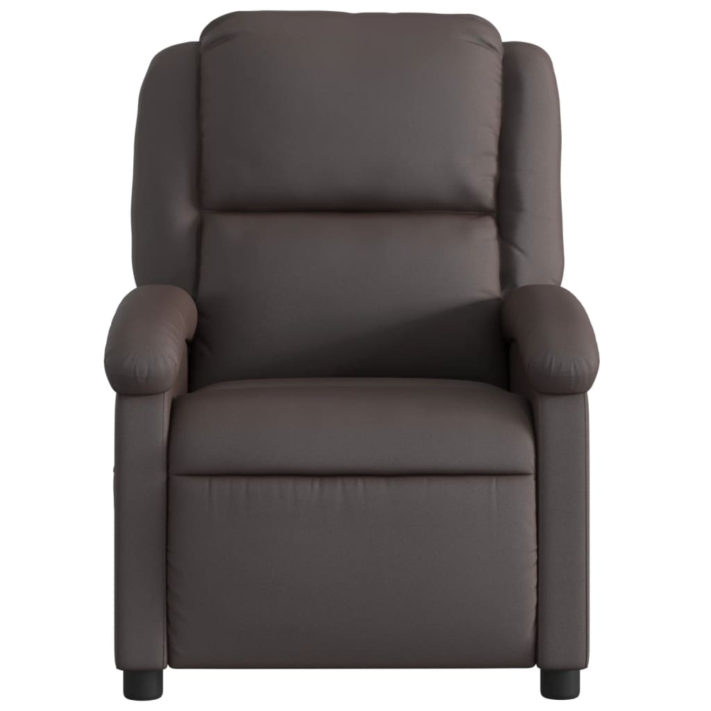 Fauteuil de massage inclinable électrique marron foncé Fauteuils vidaXL   