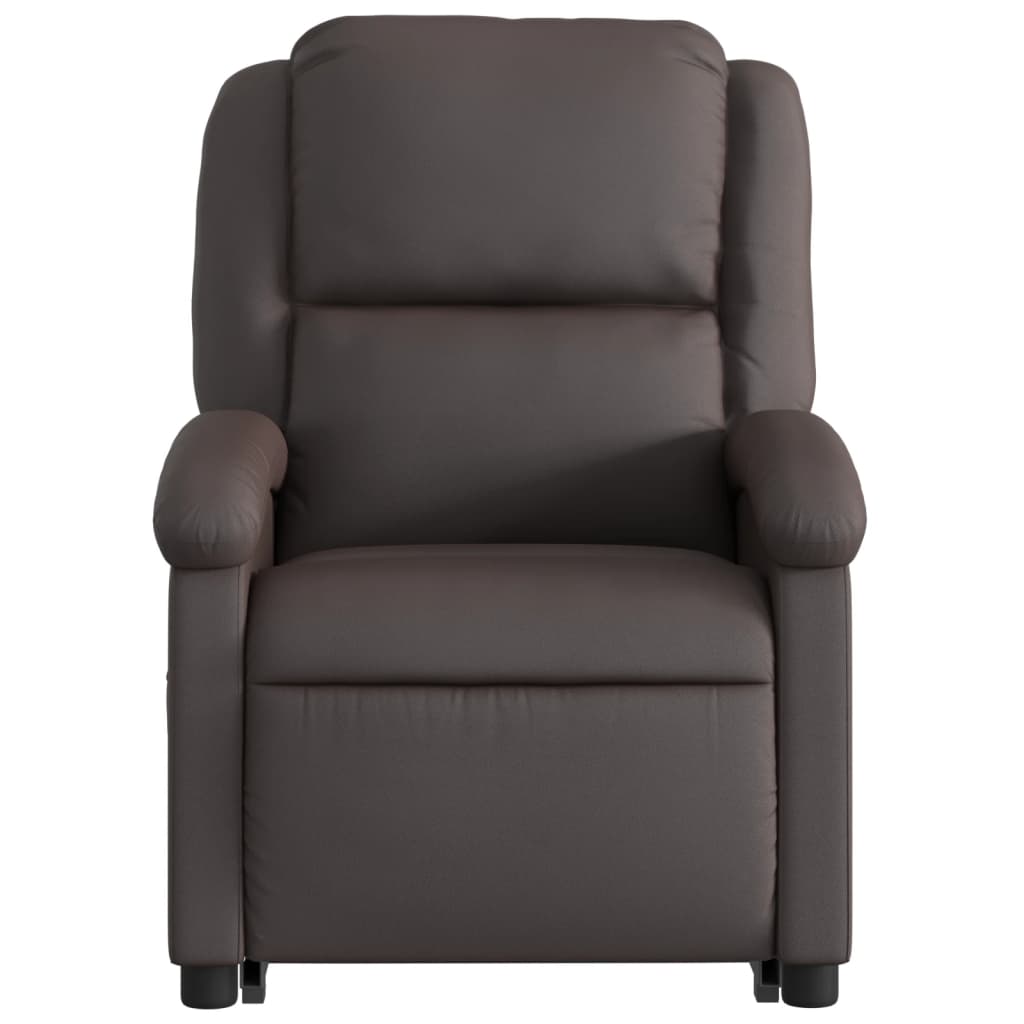 Fauteuil inclinable de massage électrique marron foncé Fauteuils vidaXL   